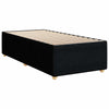 Stella Homewares Box Spring Bed with Mattress Black King Single Fabric