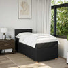 Stella Homewares Box Spring Bed with Mattress Black King Single Fabric
