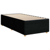 Stella Homewares Box Spring Bed with Mattress Black King Single Fabric