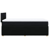 Stella Homewares Box Spring Bed with Mattress Black King Single Fabric