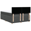 Stella Homewares Box Spring Bed with Mattress Dark Grey Double Fabric