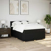 Stella Homewares Box Spring Bed with Mattress Black Queen Fabric