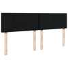 Stella Homewares Box Spring Bed with Mattress Black Queen Fabric