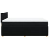 Stella Homewares Box Spring Bed with Mattress Black Queen Fabric