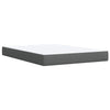 Stella Homewares Box Spring Bed with Mattress Dark Grey Queen Fabric