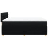 Stella Homewares Box Spring Bed with Mattress Black Queen Fabric