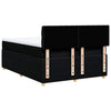 Stella Homewares Box Spring Bed with Mattress Black Queen Fabric