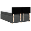Stella Homewares Box Spring Bed with Mattress Dark Grey Queen Fabric