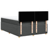 Stella Homewares Box Spring Bed with Mattress Dark Grey Queen Fabric