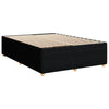 Stella Homewares Box Spring Bed with Mattress Black Queen Fabric