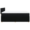 Stella Homewares Box Spring Bed with Mattress Black Queen Fabric