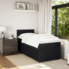 Stella Homewares Box Spring Bed with Mattress Black King Single Velvet