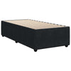 Stella Homewares Box Spring Bed with Mattress Black King Single Velvet