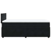 Stella Homewares Box Spring Bed with Mattress Black King Single Velvet