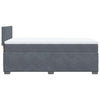 Stella Homewares Box Spring Bed with Mattress Dark Grey King Single Fabric
