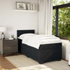 Stella Homewares Box Spring Bed with Mattress Black King Single Fabric