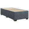Stella Homewares Box Spring Bed with Mattress Dark Grey King Single Fabric