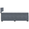 Stella Homewares Box Spring Bed with Mattress Dark Grey King Single Fabric