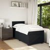 Stella Homewares Box Spring Bed with Mattress Black King Single Fabric