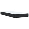 Stella Homewares Box Spring Bed with Mattress Black King Single Fabric