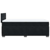 Stella Homewares Box Spring Bed with Mattress Black King Single Fabric