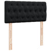 Stella Homewares Box Spring Bed with Mattress Black King Single Fabric