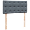 Stella Homewares Box Spring Bed with Mattress Dark Grey King Single Fabric
