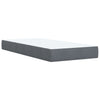 Stella Homewares Box Spring Bed with Mattress Dark Grey King Single Fabric