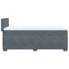 Stella Homewares Box Spring Bed with Mattress Dark Grey King Single Fabric
