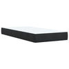 Stella Homewares Box Spring Bed with Mattress Black King Single Fabric