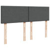 Stella Homewares Box Spring Bed with Mattress Dark Grey Double Fabric