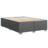 Stella Homewares Box Spring Bed with Mattress Dark Grey Double Fabric