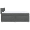Stella Homewares Box Spring Bed with Mattress Dark Grey Double Fabric