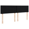 Stella Homewares Box Spring Bed with Mattress Black Queen Fabric