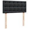 Stella Homewares Box Spring Bed with Mattress Black King Single Faux Leather
