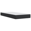 Stella Homewares Box Spring Bed with Mattress Black King Single Faux Leather