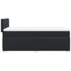 Stella Homewares Box Spring Bed with Mattress Black King Single Faux Leather