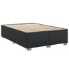 Stella Homewares Box Spring Bed with Mattress Black Double Faux Leather