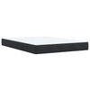Stella Homewares Box Spring Bed with Mattress Black Queen Faux Leather