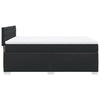 Stella Homewares Box Spring Bed with Mattress Black Queen Faux Leather