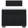 Stella Homewares Box Spring Bed with Mattress Black King Single Velvet