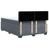 Stella Homewares Box Spring Bed with Mattress Dark Grey Queen Velvet
