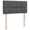Stella Homewares Box Spring Bed with Mattress Dark Grey King Single Fabric