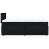 Stella Homewares Box Spring Bed with Mattress Black King Single Fabric