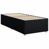 Stella Homewares Box Spring Bed with Mattress Black King Single Fabric