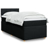 Stella Homewares Box Spring Bed with Mattress Black King Single Fabric