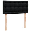 Stella Homewares Box Spring Bed with Mattress Black King Single Fabric
