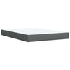 Stella Homewares Box Spring Bed with Mattress Dark Grey Double Fabric