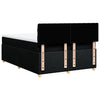 Stella Homewares Box Spring Bed with Mattress Black Queen Fabric