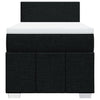 Stella Homewares Box Spring Bed with Mattress Black King Single Fabric